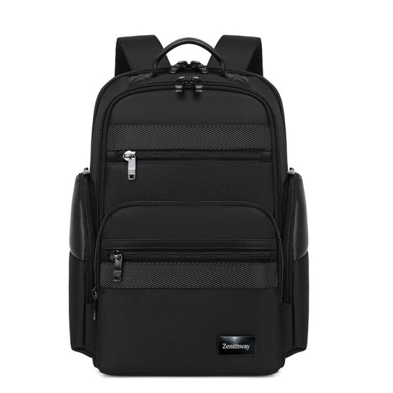 Zenithway Business Men Backpack, USB Charging Large Capacity Lightweight 16 Inch Laptop Backpack for Commute
