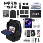 Zenithway Business Men Backpack, USB Charging Large Capacity Lightweight 16 Inch Laptop Backpack for Commute