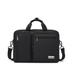 Zenithway Men's Business Laptop Briefcase, Waterproof Oxford Cloth Large Capacity Hand & Shoulder Commuter Bag, Customizable Logo OEM Available