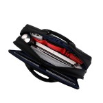 Zenithway Men's Business Briefcase, Black Oxford Cloth Large Capacity Handbag Crossbody Laptop Bag, OEM Custom Logo Available